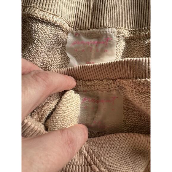 NWT FP X Hatch Intercept Desert Sand Sweatshirt Sweatpants Maternity Set Medium - Picture 12 of 12